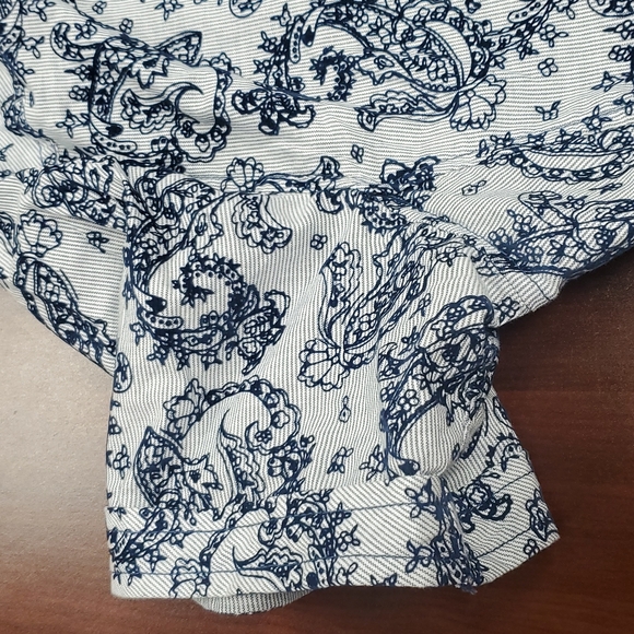 JB Holt Athletic Paisley XXL button down shirt black White - Picture 4 of 7